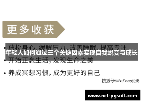 年轻人如何通过三个关键因素实现自我蜕变与成长