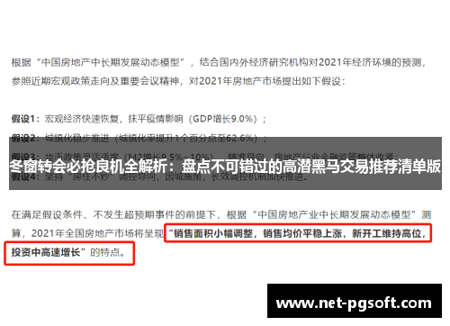 冬窗转会必抢良机全解析:盘点不可错过的高潜黑马交易推荐清单版 冬窗转会必抢良机全解析:盘点不可错过的高潜黑马交易推荐清单版